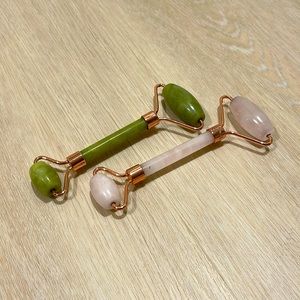 Jade and quartz roller